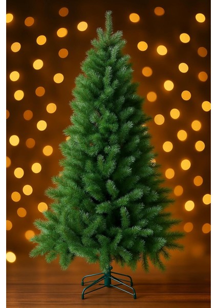 150 cm Kutulu Metal Ayak 343 Dal Yılbaşı Ağacı Gür Dallı Noel Yılbaşı Çam Ağacı Demir Ayak