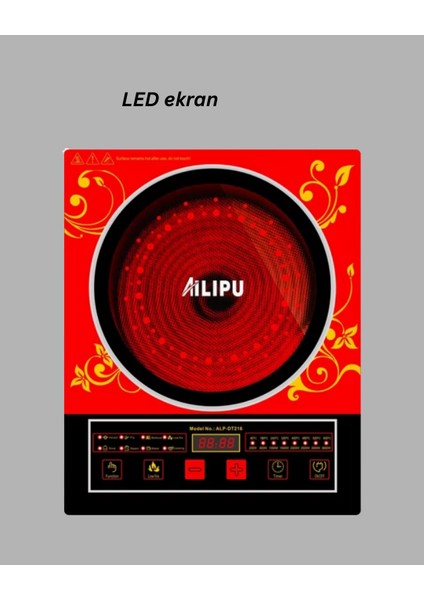 Bfs 8 Akıllı Pişirme Menülü LED Ekranlı Indüksiyon Ocak modelleri