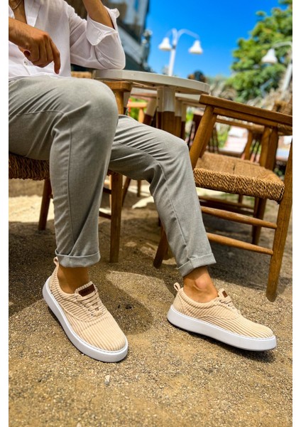 CH173 - Kbt Velluto Erkek Ayakkabı Bej