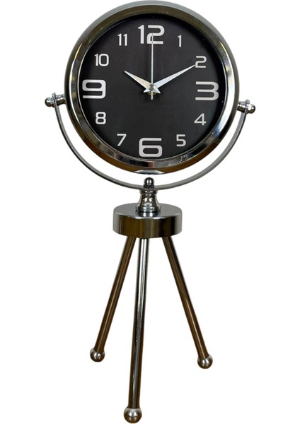 Zentime Krom Şık Üç Ayaklı Masa Saati fiyatları