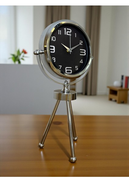Zentime Krom Şık Üç Ayaklı Masa Saati fırsatları