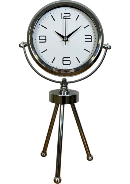 Zentime Krom Şık Üç Ayaklı Masa Saati fiyatları