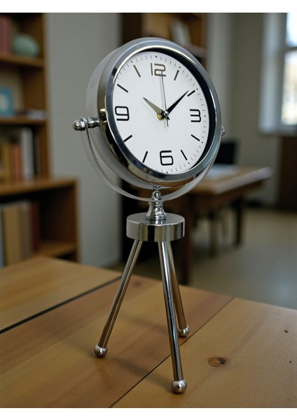 Zentime Krom Şık Üç Ayaklı Masa Saati fırsatları