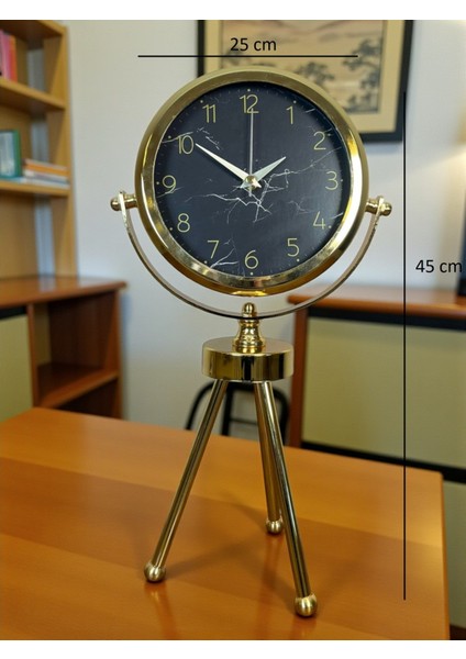 Zentime Gold Lüks Üç Ayaklı Masa Saati indirimleri