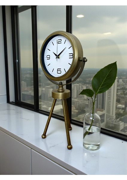 Zentime Eskitme Vintage Üç Ayaklı Masa Saati modelleri