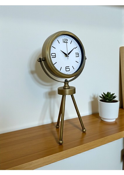 Zentime Eskitme Vintage Üç Ayaklı Masa Saati fırsatları
