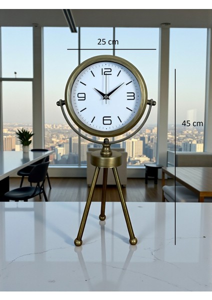 Zentime Eskitme Vintage Üç Ayaklı Masa Saati indirimleri