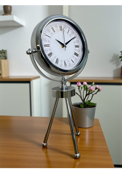 Zentime Krom Şık Üç Ayaklı Masa Saati fırsatları