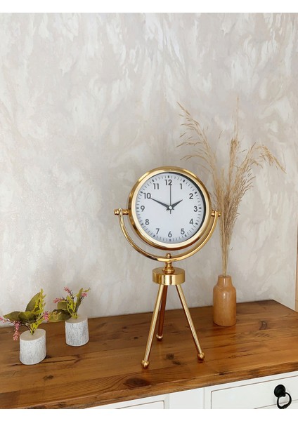 Zentime Gold Lüks Üç Ayaklı Masa Saati modelleri