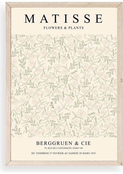 Matisse Ahşap Çerçeveli Tablo