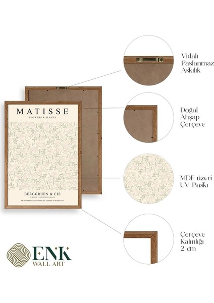 Matisse Ahşap Çerçeveli Tablo fırsatları