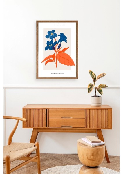 Çiçekler Ahşap Çerçeveli Tablo modelleri