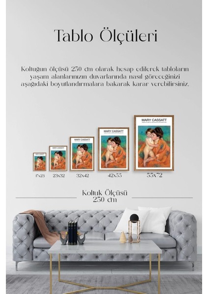 Mary Cassatt Ahşap Çerçeveli Tablo indirimleri