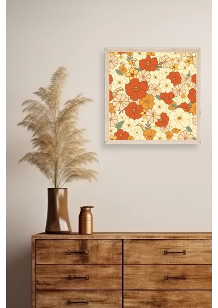 Çiçek Ahşap Çerçeveli Tablo fiyatları