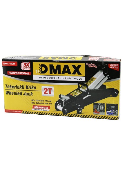 2 Ton Arabalı Tekerli Timsah Kriko modelleri