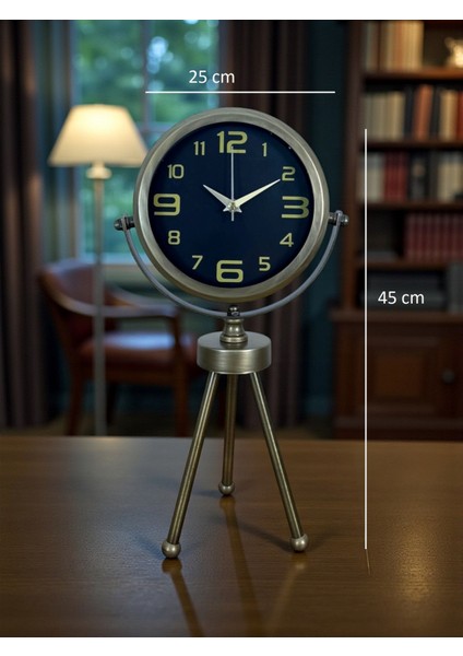Zentime Eskitme Vintage Üç Ayaklı Masa Saati indirimleri