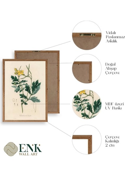 Çiçek Ahşap Çerçeveli Tablo indirimleri