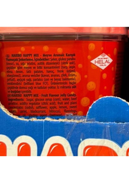 Haribo Happy Mix Yumuşak Şeker 200 gr x 1 Adet fiyatları
