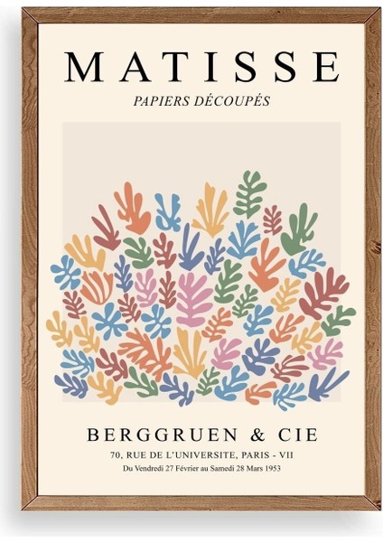 Henri Matisse Ahşap Çerçeveli Tablo