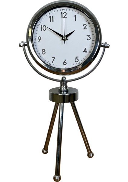 Zentime Krom Şık Üç Ayaklı Masa Saati fiyatları