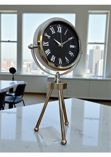 Zentime Krom Şık Üç Ayaklı Masa Saati modelleri