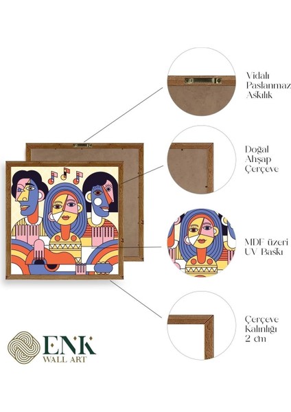 Modern Ahşap Çerçeveli Tablo fırsatları