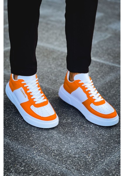 CH087 - Fbt Kenton Erkek Ayakkabı Beyaz/turuncu modelleri