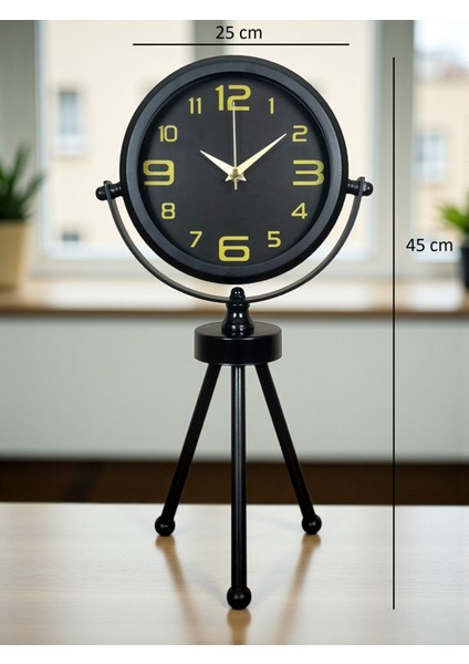 Zentime Siyah Zarif Üç Ayaklı Masa Saati indirimleri