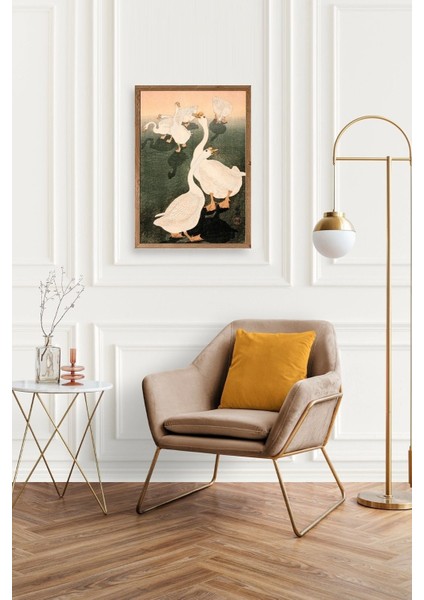 Kuğular Ahşap Çerçeveli Tablo modelleri