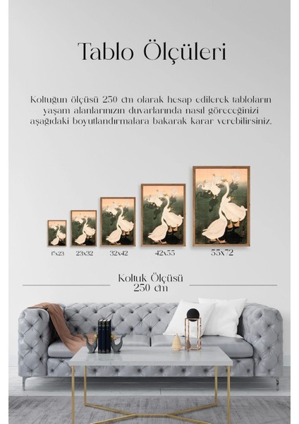 Kuğular Ahşap Çerçeveli Tablo indirimleri