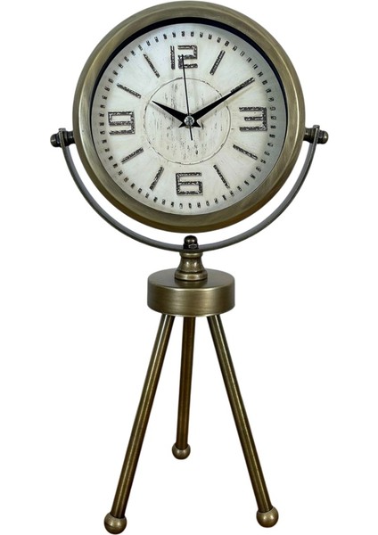 Zentime Eskitme Vintage Üç Ayaklı Masa Saati fiyatları