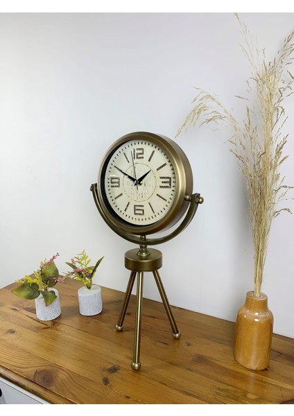 Zentime Eskitme Vintage Üç Ayaklı Masa Saati modelleri