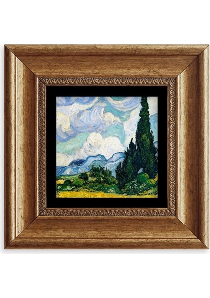 Van Gogh Çerçeveli Taş Tablo