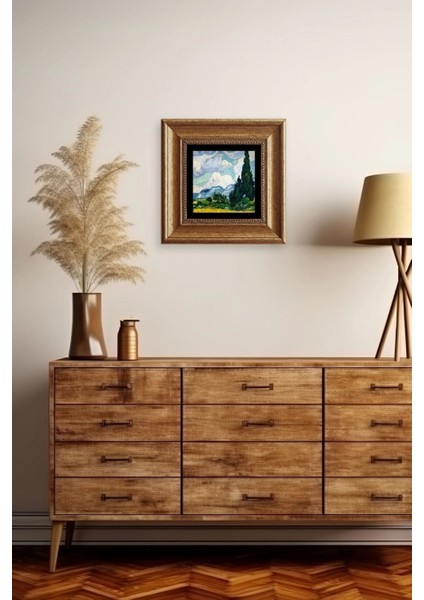 Van Gogh Çerçeveli Taş Tablo fırsatları