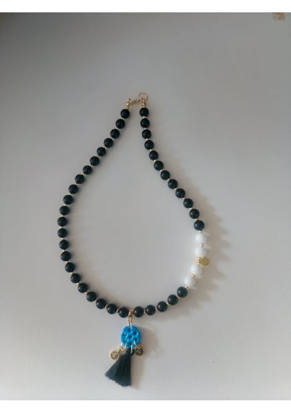 Taraftar Renkleri Doğal Taş Unisex Kolye Renk Seçenekli fiyatları