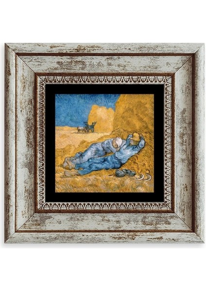 Van Gogh Çerçeveli Taş Tablo