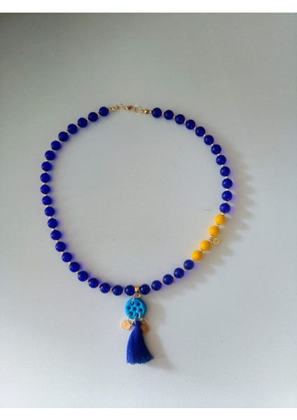 Taraftar Renkleri Doğal Taş Unisex Kolye Renk Seçenekli fiyatları