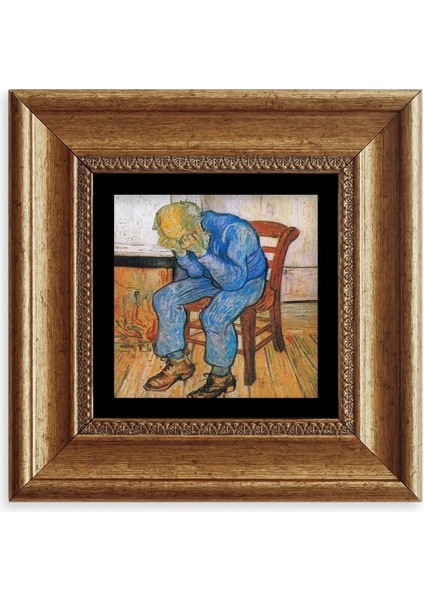 Van Gogh Çerçeveli Taş Tablo