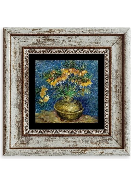 Van Gogh Çerçeveli Taş Tablo