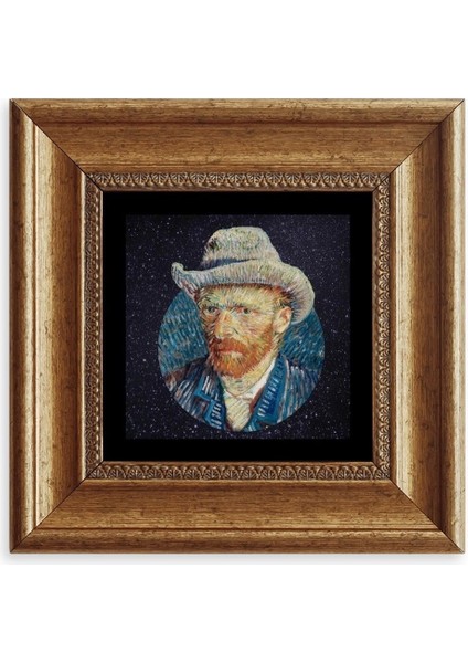 Van Gogh Çerçeveli Taş Tablo