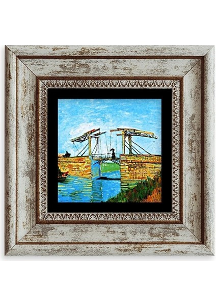 Van Gogh Çerçeveli Taş Tablo