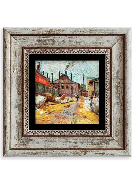 Van Gogh Çerçeveli Taş Tablo