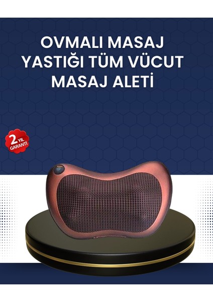 Isıtma Özellikli Derin Yoğurma Masaj Yastığı Priz & Çakmak Girişli