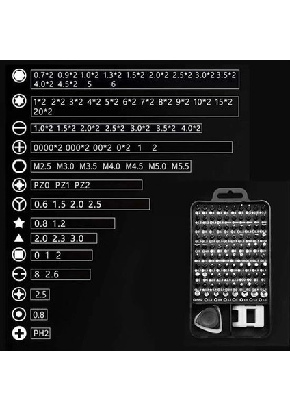 115 In 1 Hassas Tornavida Onarım Alet Manyetik Sürücü Kitli Elektronik Hassas Tornavida Seti modelleri