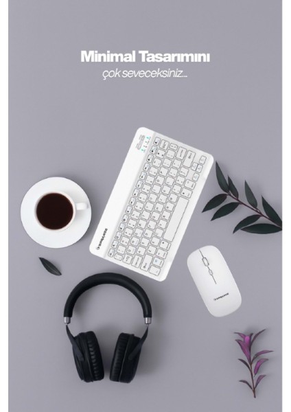 Beyaz Kablosuz Klavye ve Mouse Seti fırsatları