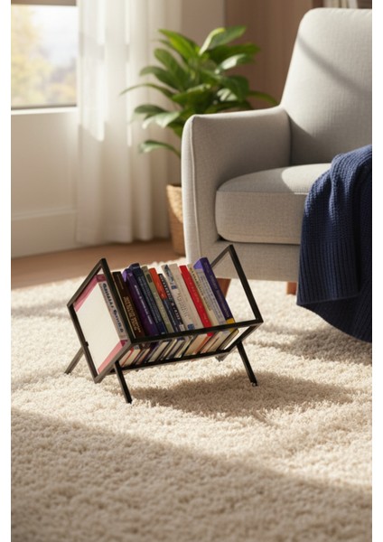 Kitaplık Dergilik Sehpa Üstü Masaüstü Düzenleyici Raf 50 cm