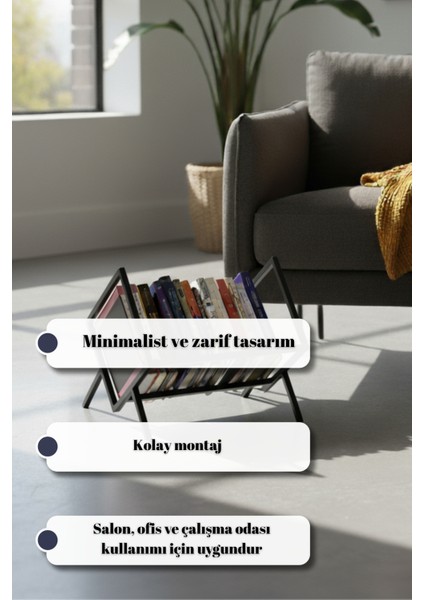 Kitaplık Dergilik Sehpa Üstü Masaüstü Düzenleyici Raf 50 cm fiyatları