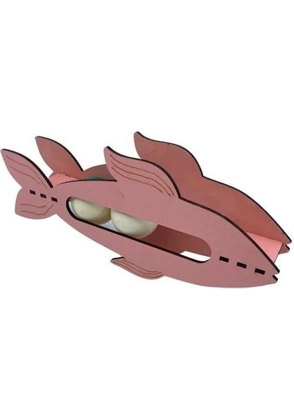Kediler Için Ahşap 2 Toplu Eğimli Sevimli Balık Şeklinde Eğitim Amaçlı Oyuncak modelleri