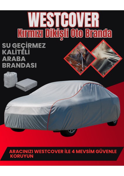 Mercedes-Benz E-Class All-Terrain 450 Uyumlu(Kırmızı Dikişli-Gri) Oto Branda,çadırı