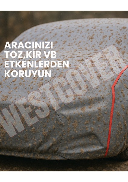 Mercedes-Benz E-Class All-Terrain 450 Uyumlu(Kırmızı Dikişli-Gri) Oto Branda,çadırı modelleri